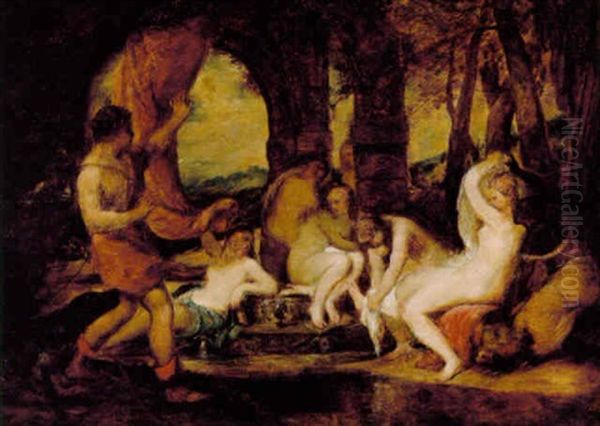 Achtaeon, Der Overrasker Diana Oil Painting by William Etty