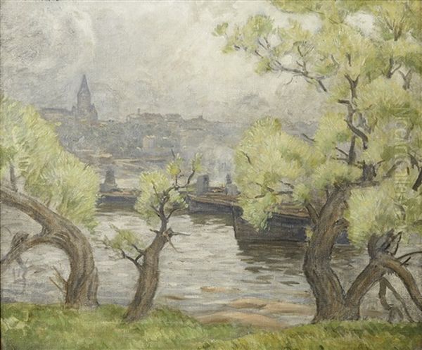 Pilar Oil Painting by Prince Eugen Of Sweden