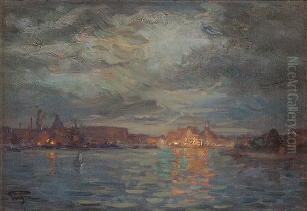 View Over Stockholm Oil Painting by Prince Eugen Of Sweden