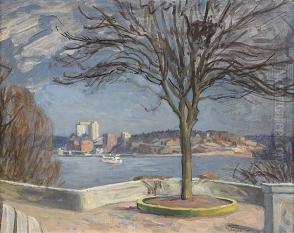 Terrassrundeln - Waldemarsudde Oil Painting by Prince Eugen Of Sweden