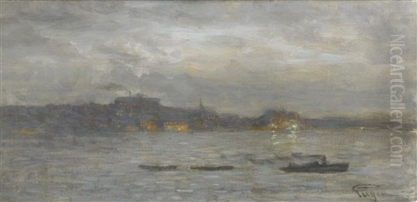 Inloppet Till Stockholm - Gravader Oil Painting by Prince Eugen Of Sweden