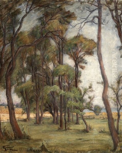 Tradgrupp Vid Vattern Oil Painting by Prince Eugen Of Sweden