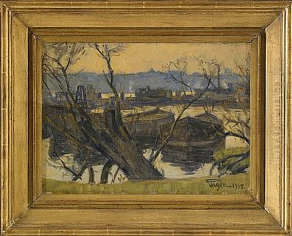 Pramar - Afton Waldemarsudden Oil Painting by Prince Eugen Of Sweden