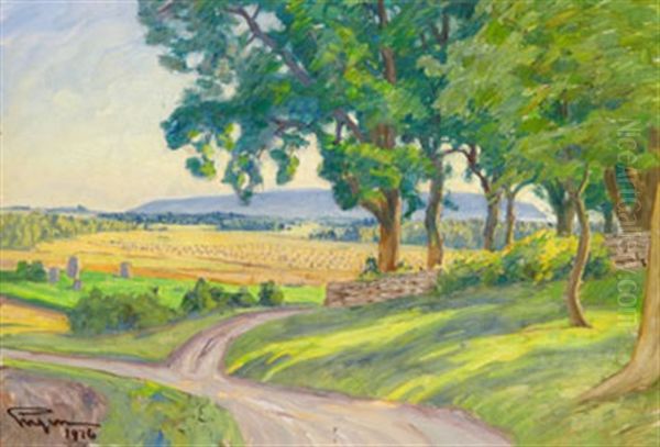 Kyrkogardshornet, Nassja Oil Painting by Prince Eugen Of Sweden