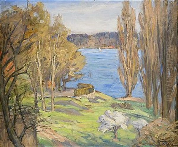 Fran Waldemarsudden Oil Painting by Prince Eugen Of Sweden