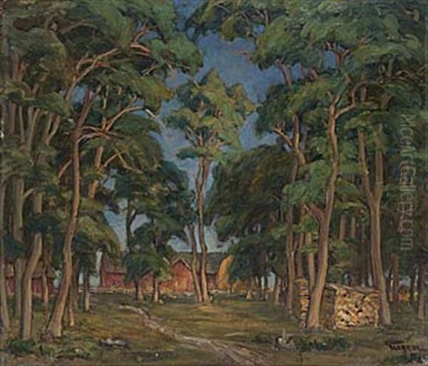 Lund Vid Vettern, Orgarden Oil Painting by Prince Eugen Of Sweden