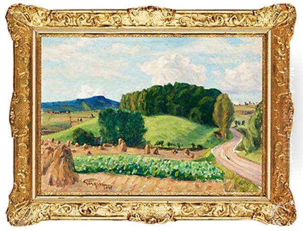 Tradgrupp Oil Painting by Prince Eugen Of Sweden