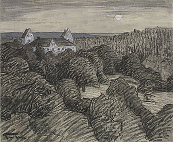 Motiv Fran Tyreso Slott Oil Painting by Prince Eugen Of Sweden