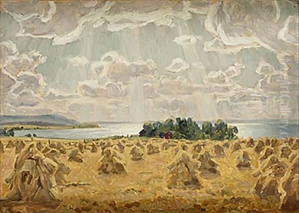 Soldis Over Vettern Oil Painting by Prince Eugen Of Sweden