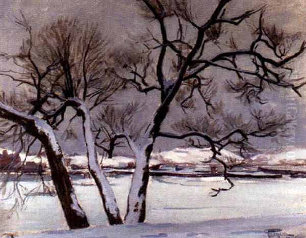 Pilar I Rimfrost Oil Painting by Prince Eugen Of Sweden