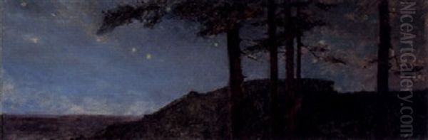 Stjarnhimmel Oil Painting by Prince Eugen Of Sweden