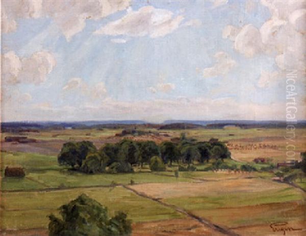 Tradgrupp Pa Slatten Oil Painting by Prince Eugen Of Sweden