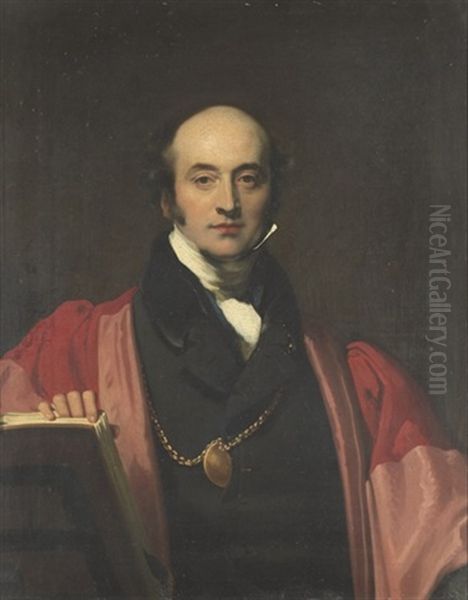 Portrait Of Sir Thomas Lawrence, P.r.a. Oil Painting by Evans, Richard