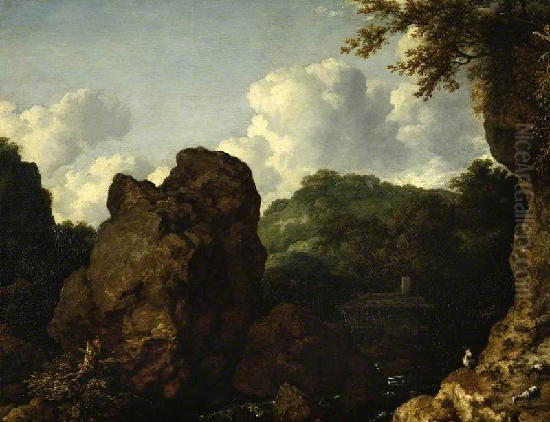 Norwegian Landscape Oil Painting by Allaert van Everdingen