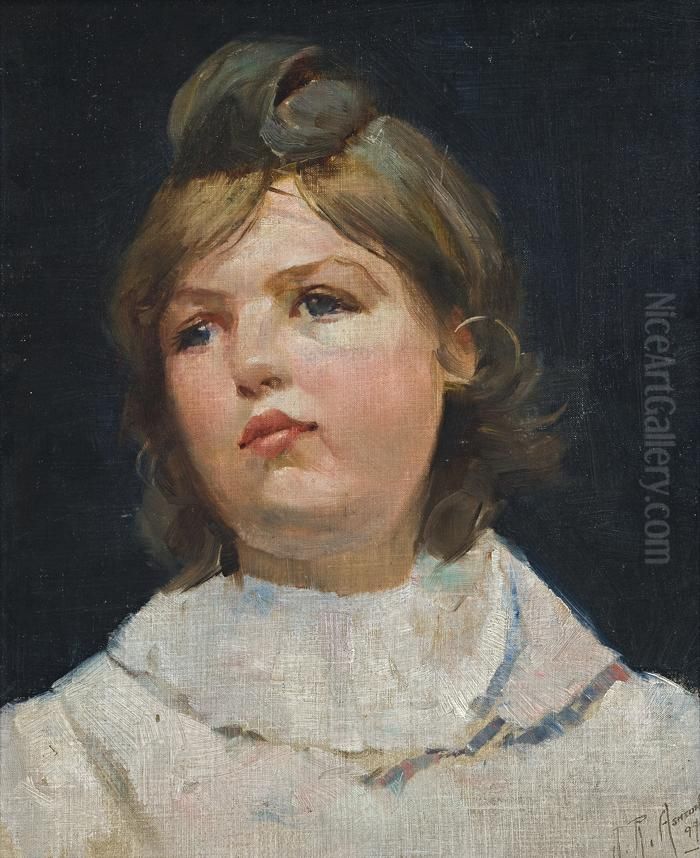 Young Girl Oil Painting by Julian Ashton