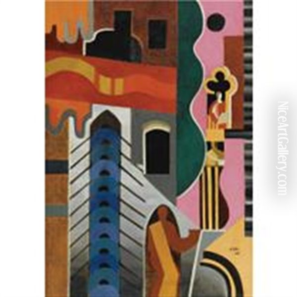 Venice Oil Painting by Alexandra Exter