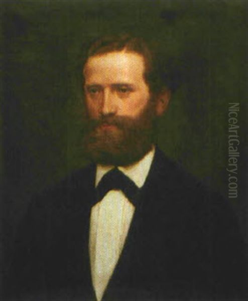 Retrato De Caballero Oil Painting by Carl Eybe
