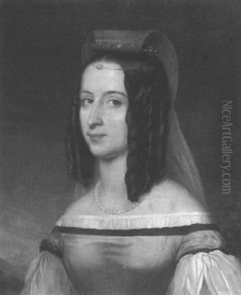 Bildnis Einer Wienerin Oil Painting by Franz Eybl