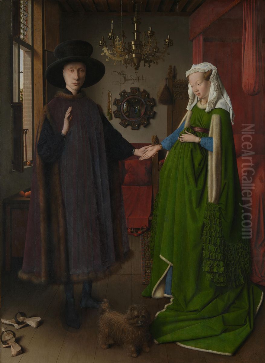 The Arnolfini Portrait Oil Painting by Jan Van Eyck