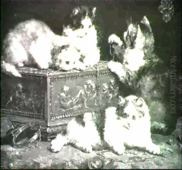 Jewel Thieves Oil Painting by Charles van den Eycken