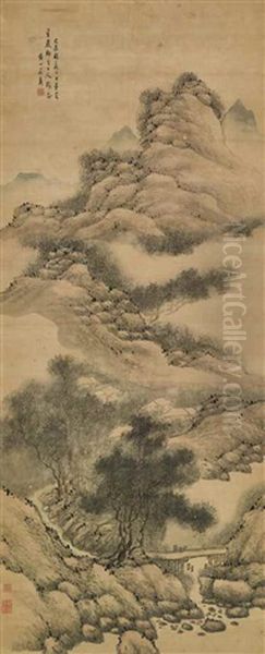 Summer Mountains Oil Painting by Fa Ruozhen