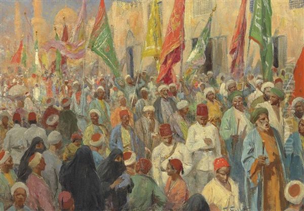 Corteo Arabo Oil Painting by Fabbio Fabbi