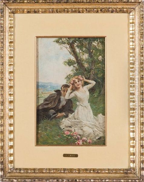 Scena Galante Oil Painting by Fabbio Fabbi