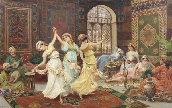 In The Harem Oil Painting by Fabbio Fabbi