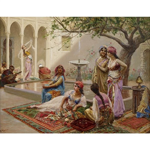 In The Harem Oil Painting by Fabbio Fabbi