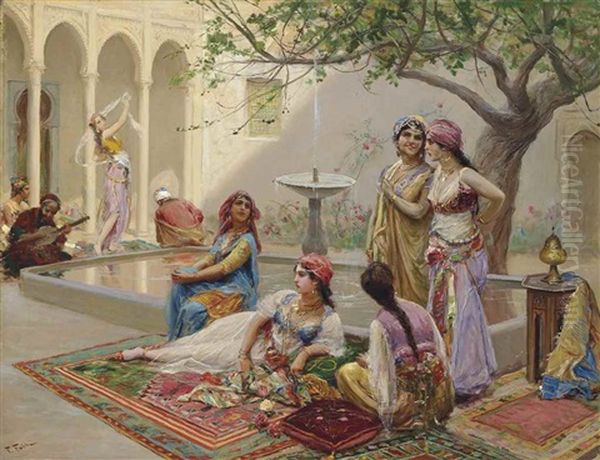 In The Harem Oil Painting by Fabbio Fabbi