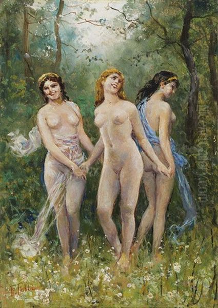 Le Tre Grazie Oil Painting by Fabbio Fabbi