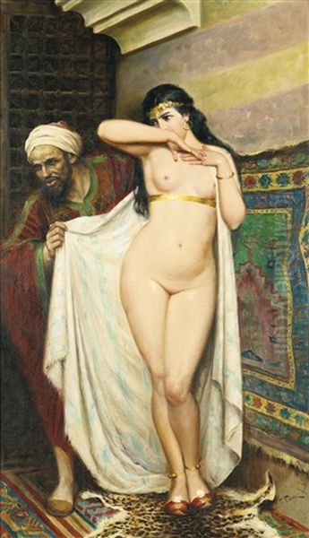 The Slave Merchant Oil Painting by Fabbio Fabbi