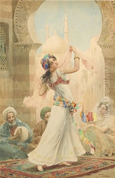 A Dancing Beauty Oil Painting by Fabbio Fabbi