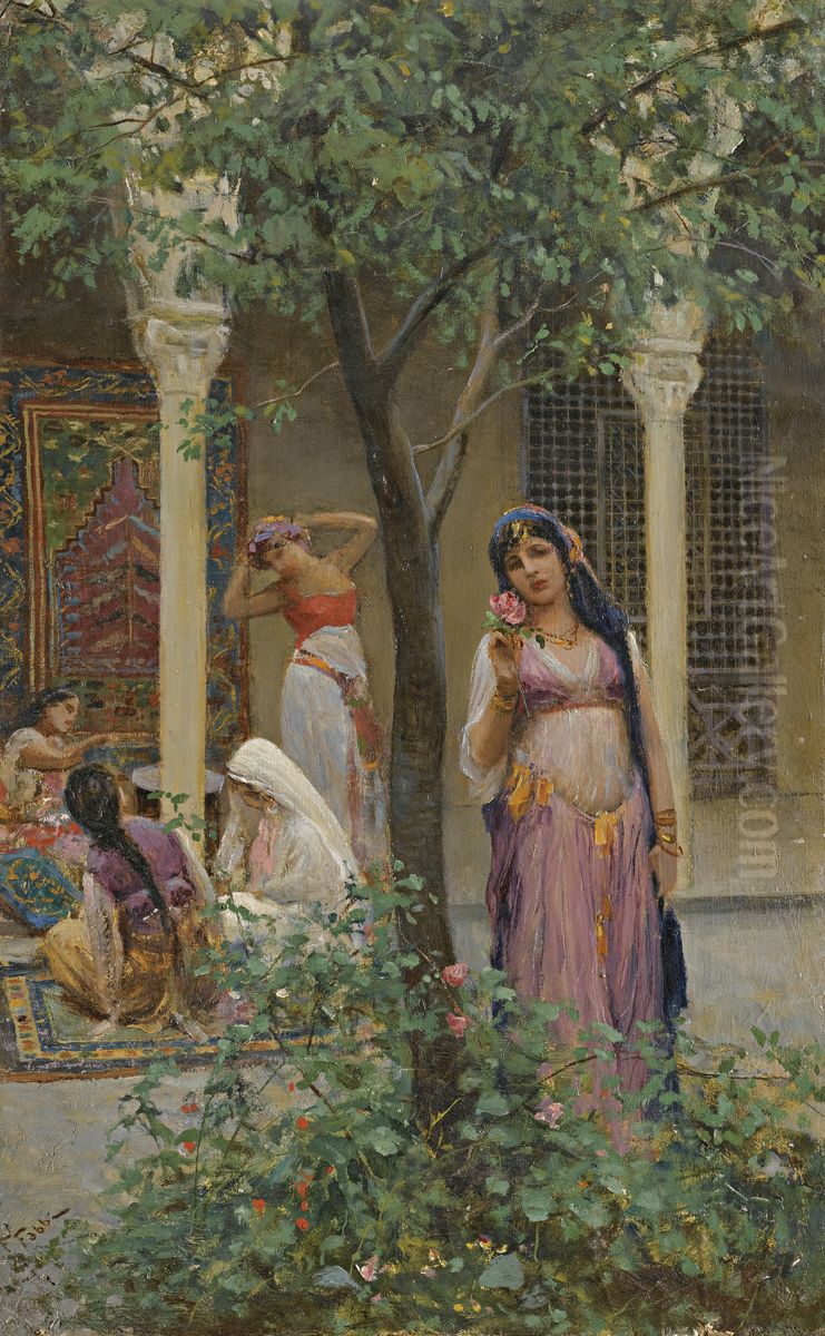 The Turkish Rose Oil Painting by Fabbio Fabbi