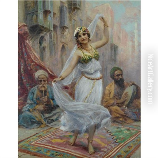 Oriental Dance Oil Painting by Fabbio Fabbi