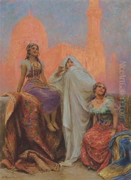 The Oriental Dancers Oil Painting by Fabbio Fabbi