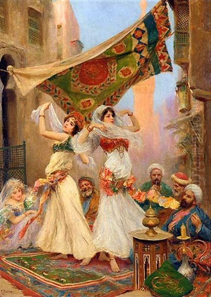 The Harem Dancers Oil Painting by Fabbio Fabbi