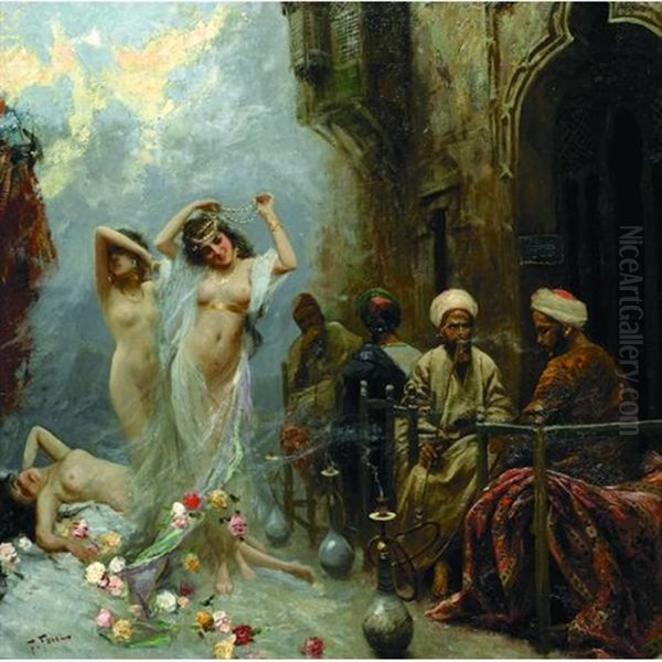 The Slave Market Oil Painting by Fabbio Fabbi