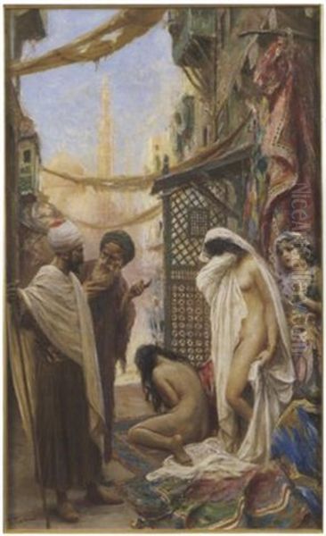 Vente D'esclaves Oil Painting by Fabbio Fabbi