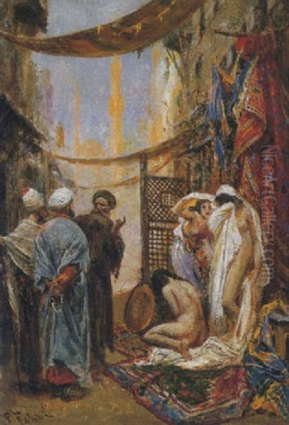 Il Mercato Delle Schiave Oil Painting by Fabbio Fabbi