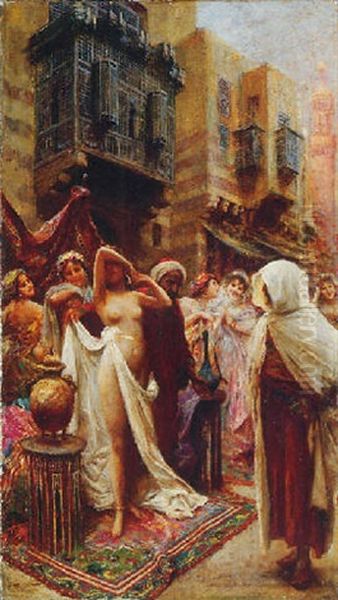 The Slave Market Oil Painting by Fabbio Fabbi