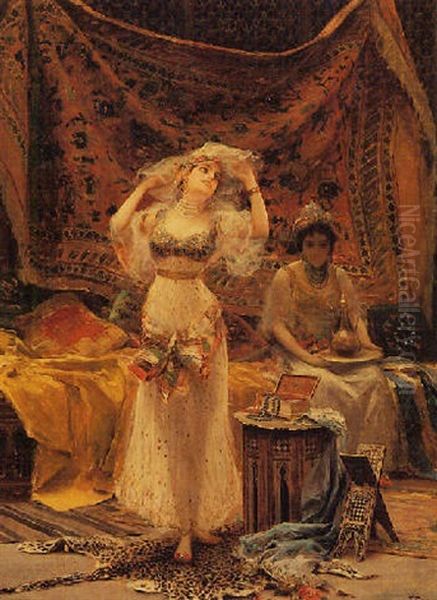 In The Harem Oil Painting by Fabbio Fabbi
