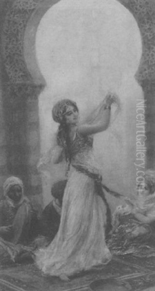 Harem Dancer Oil Painting by Fabbio Fabbi
