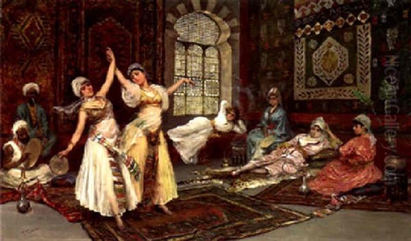 Dancers Of The Harem Oil Painting by Fabbio Fabbi