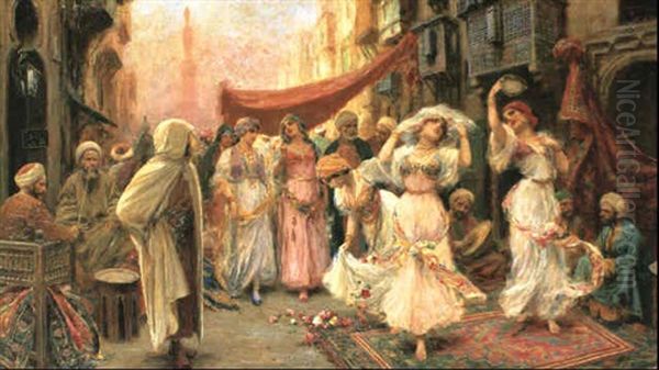 The Belly Dancers Oil Painting by Fabbio Fabbi