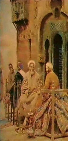 Mercato Arabo Oil Painting by Fabbio Fabbi