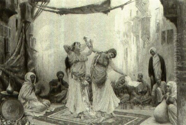 The Harem Dancers Oil Painting by Fabbio Fabbi