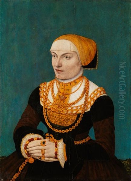 Portrait Einer Jungen Frau Oil Painting by Conrad Faber von Creuznach