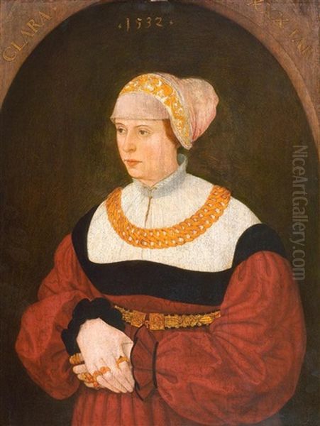 Portrait Der Clara Burckhardt Im Alter Von 30 Jahren Oil Painting by Conrad Faber von Creuznach