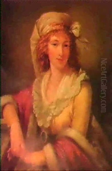 Portrait Of Anna Maria Ferri, The Artist's First Wife Oil Painting by Robert Fagan